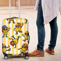 Funny Hawaii Mango Hip Hop Cartoon Luggage Cover Summer Beach Party
