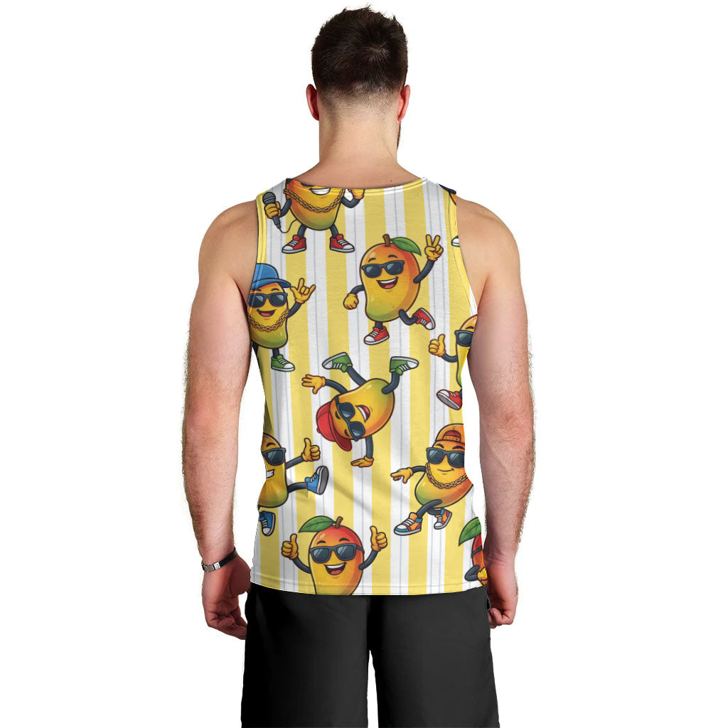 Funny Hawaii Mango Hip Hop Cartoon Men Tank Top Summer Beach Party