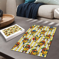 Funny Hawaii Mango Hip Hop Cartoon Puzzle Summer Beach Party