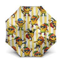 Funny Hawaii Mango Hip Hop Cartoon Umbrella Summer Beach Party