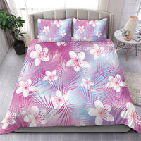 Pink Aloha Hawaiian Bedding Set Tropical Flower Palm Leaf Pattern LT19 - Polynesian Pride