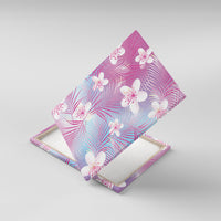 Pink Aloha Hawaiian Canvas Wall Art Tropical Flower Palm Leaf Pattern LT19 With Frame Pink - Polynesian Pride