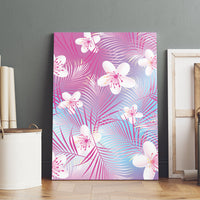 Pink Aloha Hawaiian Canvas Wall Art Tropical Flower Palm Leaf Pattern LT19 - Polynesian Pride