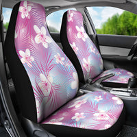 Pink Aloha Hawaiian Car Seat Cover Tropical Flower Palm Leaf Pattern LT19 - Polynesian Pride