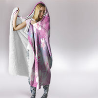 Pink Aloha Hawaiian Hooded Blanket Tropical Flower Palm Leaf Pattern LT19 - Polynesian Pride