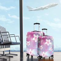 Pink Aloha Hawaiian Luggage Cover Tropical Flower Palm Leaf Pattern LT19 - Polynesian Pride