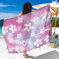 Pink Aloha Hawaiian Sarong Tropical Flower Palm Leaf Pattern LT19 One Size 44 x 66 inches Pink - Polynesian Pride