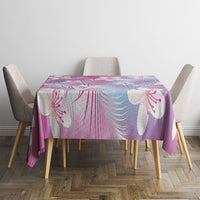Pink Aloha Hawaiian Tablecloth Tropical Flower Palm Leaf Pattern LT19 - Polynesian Pride