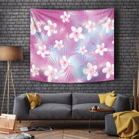 Pink Aloha Hawaiian Tapestry Tropical Flower Palm Leaf Pattern LT19 Pink - Polynesian Pride