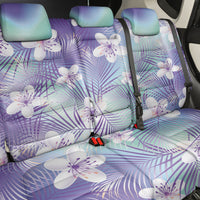 Purple Aloha Hawaiian Back Car Seat Cover Tropical Flower Palm Leaf Pattern LT19 - Polynesian Pride