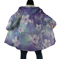 Purple Aloha Hawaiian Cloak Tropical Flower Palm Leaf Pattern LT19 - Polynesian Pride