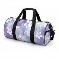 Purple Aloha Hawaiian Duffle Bag Tropical Flower Palm Leaf Pattern LT19 - Polynesian Pride
