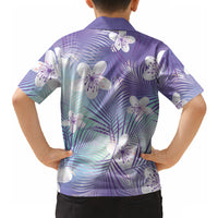 Purple Aloha Hawaiian Hawaiian Shirt Tropical Flower Palm Leaf Pattern LT19 - Polynesian Pride