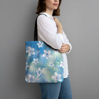 Blue Aloha Hawaiian Tote Bag Tropical Flower Palm Leaf Pattern LT19 - Polynesian Pride