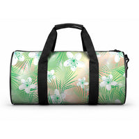 Green Aloha Hawaiian Duffle Bag Tropical Flower Palm Leaf Pattern LT19 One size Green - Polynesian Pride