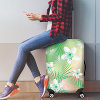 Green Aloha Hawaiian Luggage Cover Tropical Flower Palm Leaf Pattern LT19 - Polynesian Pride