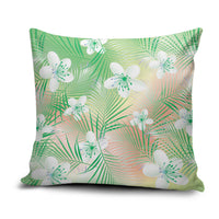 Green Aloha Hawaiian Pillow Cover Tropical Flower Palm Leaf Pattern LT19 Green - Polynesian Pride