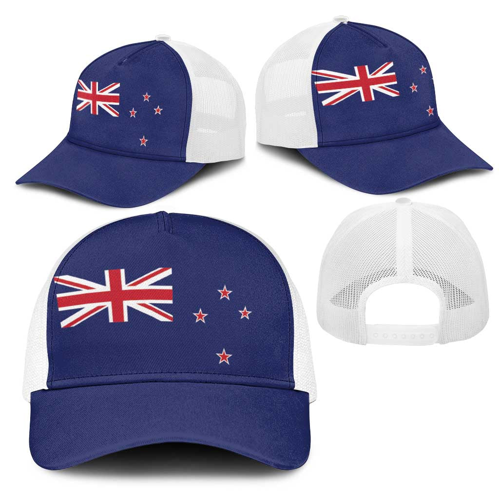New Zealand Mesh Trucker Cap National Flag Colors - Polynesian Pride