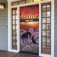Personalised ANZAC Day Door Cover Remembering the Animals of War