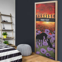 Personalised ANZAC Day Door Cover Remembering the Animals of War