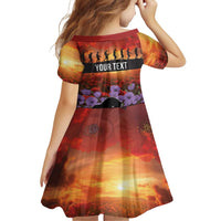 Personalised ANZAC Day Family Matching Mermaid Dress and Hawaiian Shirt Remembering the Animals of War LT19 - Polynesian Pride
