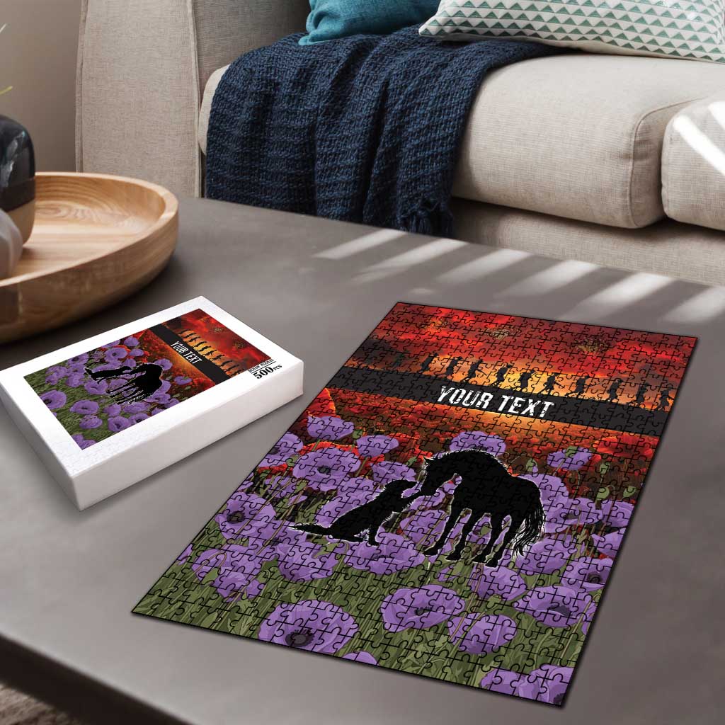 Personalised ANZAC Day Puzzle Remembering the Animals of War