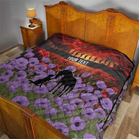 Personalised ANZAC Day Quilt Remembering the Animals of War