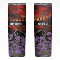 Personalised ANZAC Day Skinny Tumbler Remembering the Animals of War