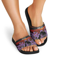 Personalised ANZAC Day Slide Sandals Remembering the Animals of War