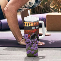 Personalised ANZAC Day Tumbler With Handle Remembering the Animals of War