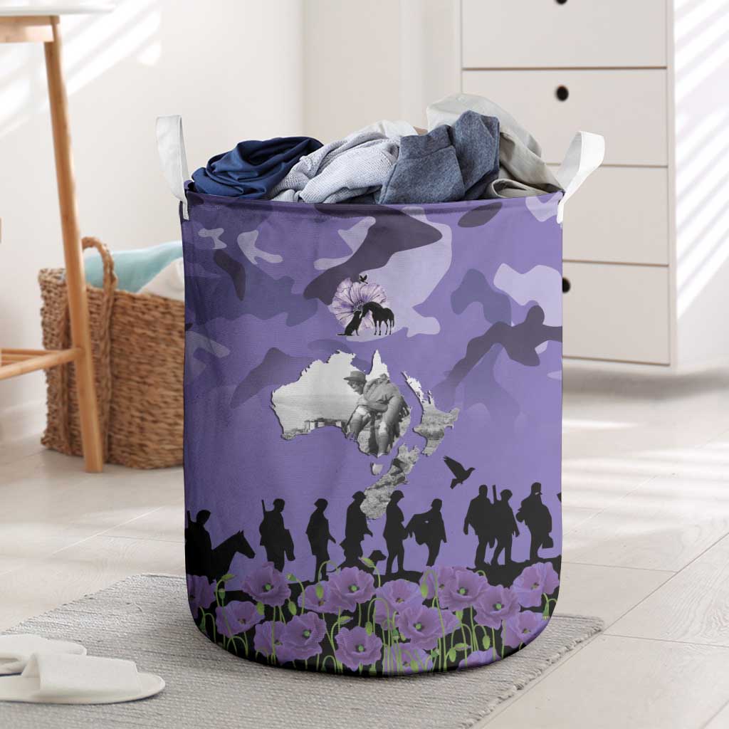ANZAC Day Laundry Basket Lest We Forget the Animals Too