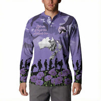 ANZAC Day Button Sweatshirt Lest We Forget the Animals Too