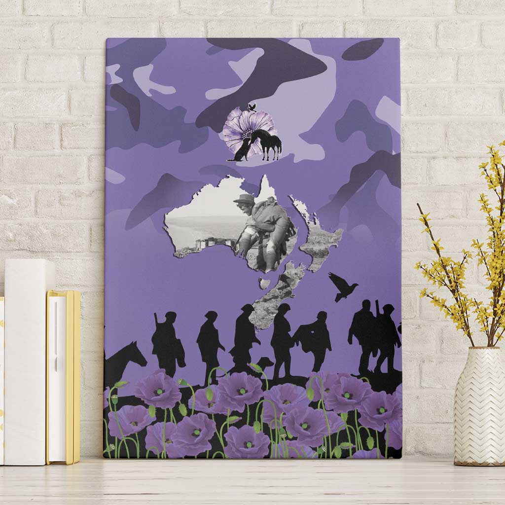 ANZAC Day Canvas Wall Art Lest We Forget the Animals Too