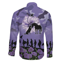 ANZAC Day Family Matching Long Sleeve Bodycon Dress and Hawaiian Shirt Lest We Forget the Animals Too LT19 - Polynesian Pride