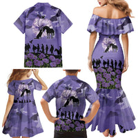 ANZAC Day Family Matching Mermaid Dress and Hawaiian Shirt Lest We Forget the Animals Too LT19 - Polynesian Pride