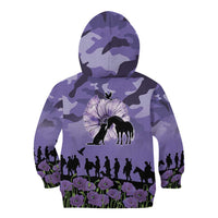 ANZAC Day Kid Hoodie Lest We Forget the Animals Too
