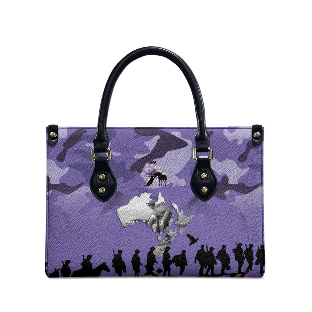 ANZAC Day Leather Bag Lest We Forget the Animals Too