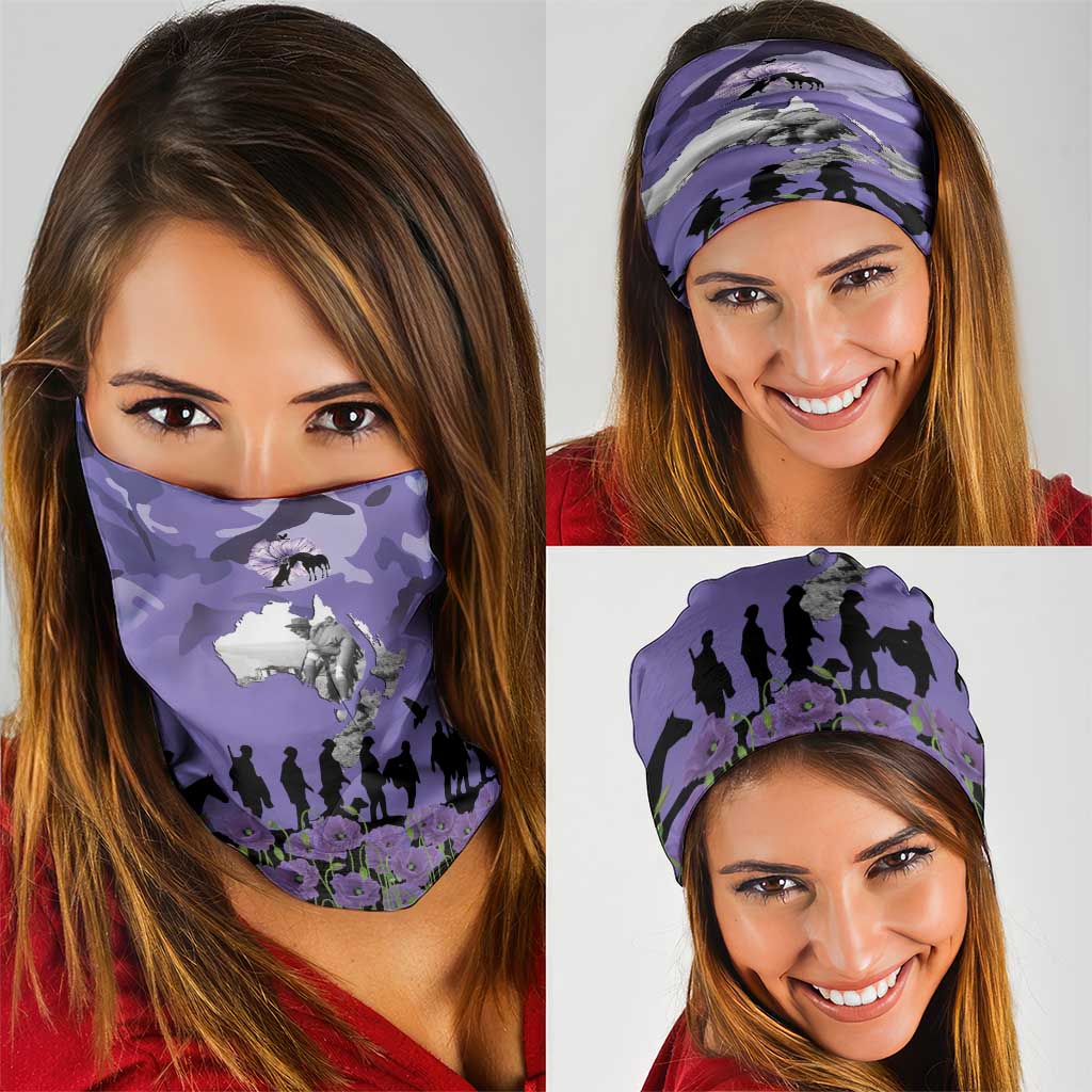 ANZAC Day Neck Gaiter Lest We Forget the Animals Too