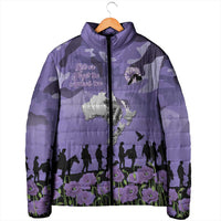 ANZAC Day Padded Jacket Lest We Forget the Animals Too