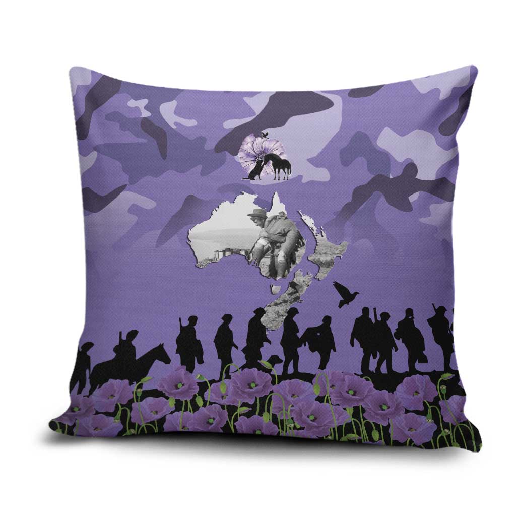 ANZAC Day Pillow Cover Lest We Forget the Animals Too