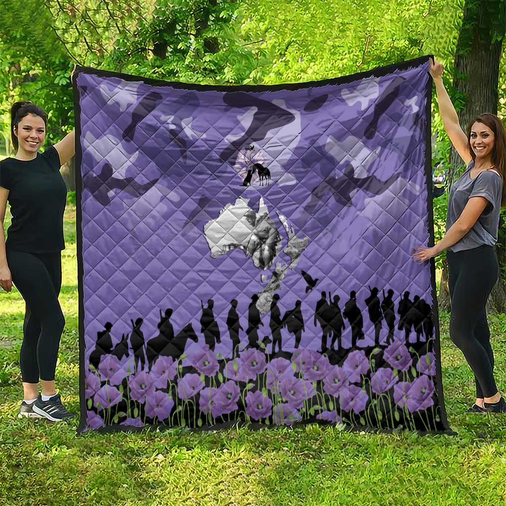 ANZAC Day Quilt Lest We Forget the Animals Too