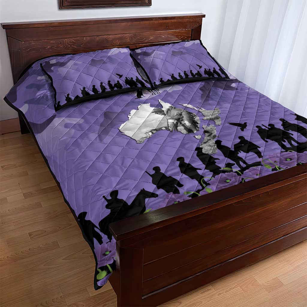 ANZAC Day Quilt Bed Set Lest We Forget the Animals Too