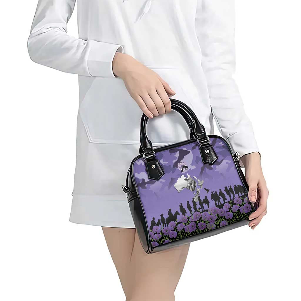 ANZAC Day Shoulder Handbag Lest We Forget the Animals Too