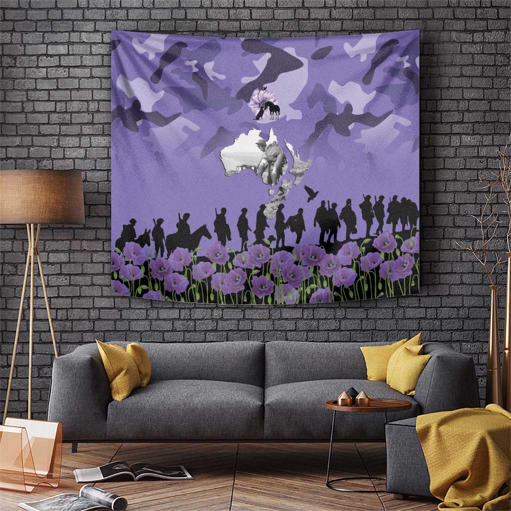 ANZAC Day Tapestry Lest We Forget the Animals Too