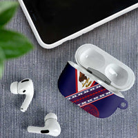 American Samoa Flag Day AirPods Case Polynesian Tribal Tattoo Eagle Art