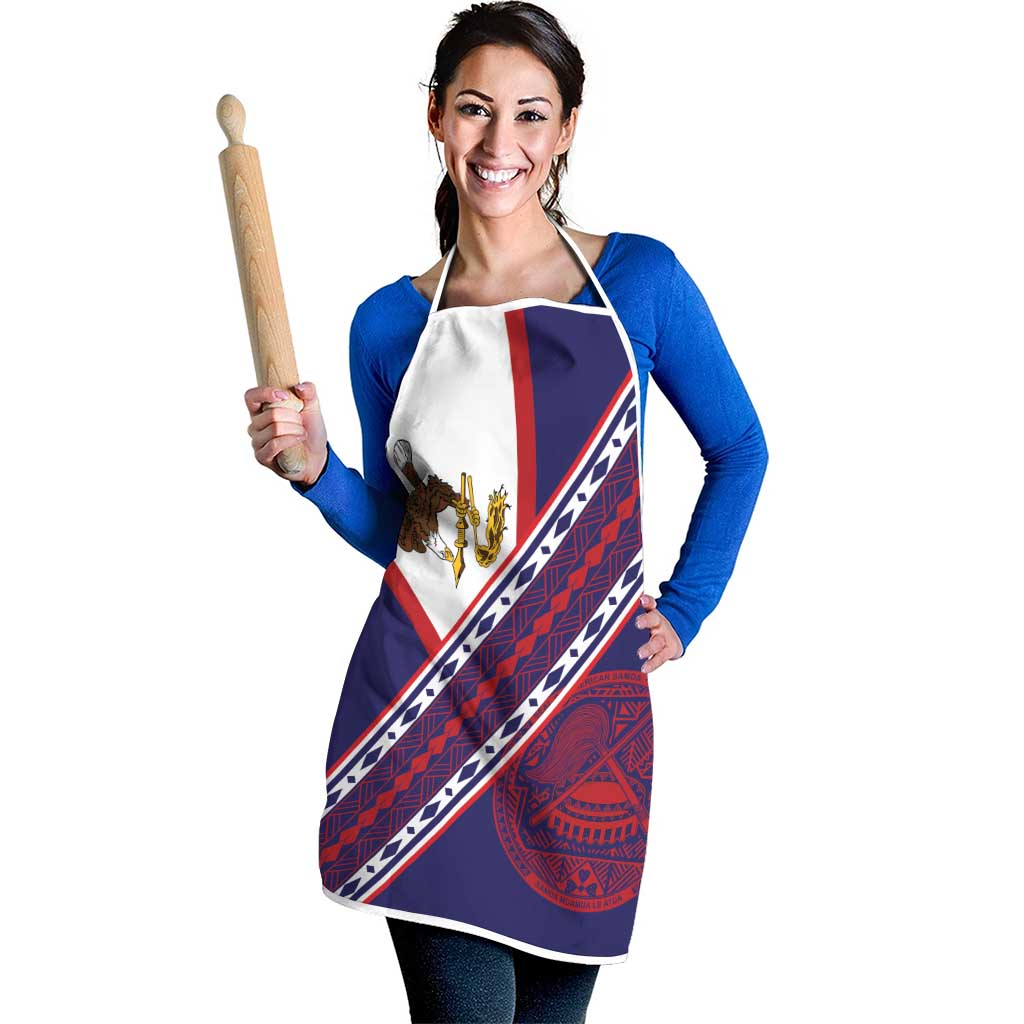 American Samoa Flag Day Apron Polynesian Tribal Tattoo Eagle Art