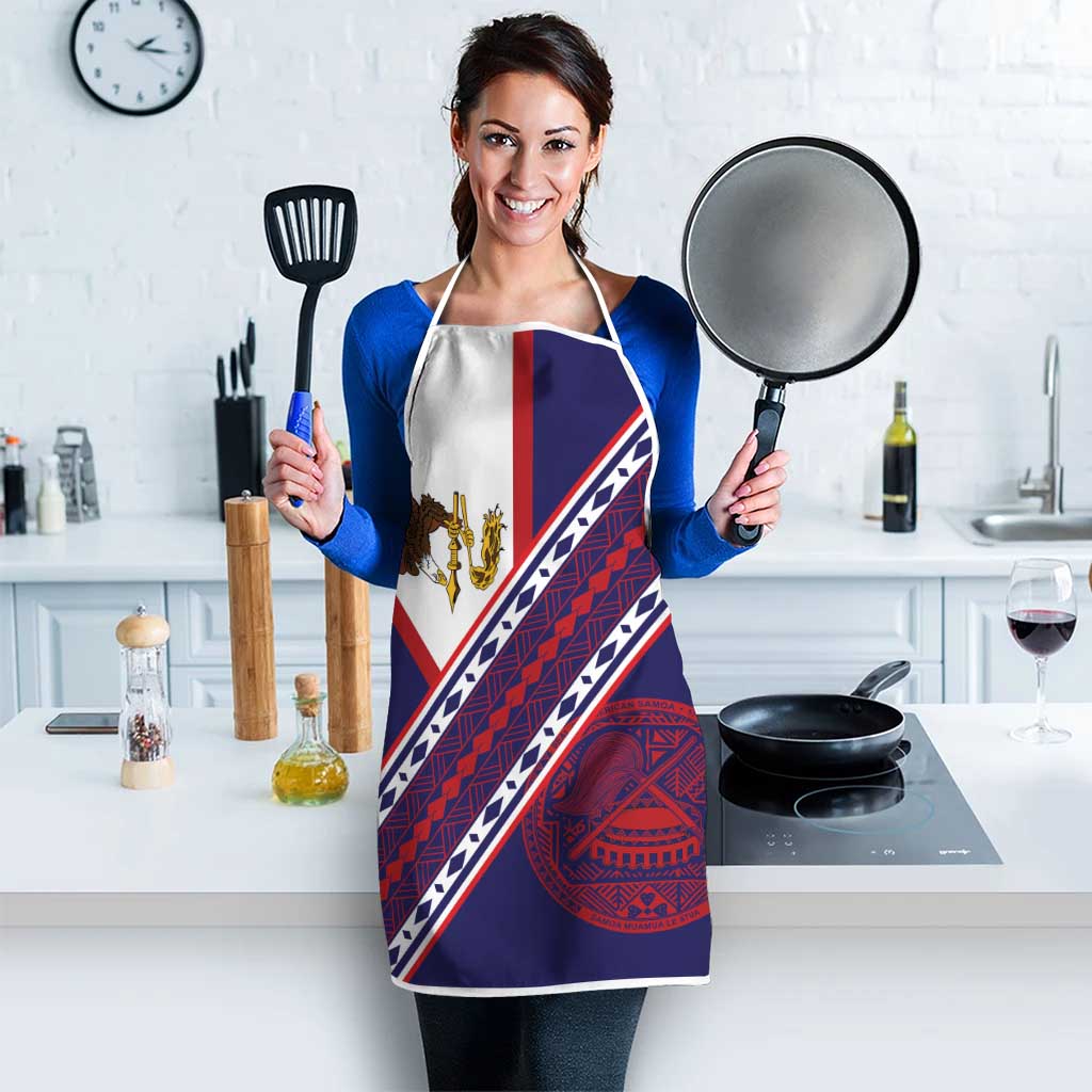 American Samoa Flag Day Apron Polynesian Tribal Tattoo Eagle Art