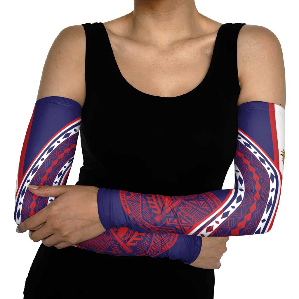 American Samoa Flag Day Arm Sleeves Polynesian Tribal Tattoo Eagle Art