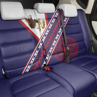 American Samoa Flag Day Back Car Seat Cover Polynesian Tribal Tattoo Eagle Art