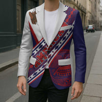 American Samoa Flag Day Blazer Polynesian Tribal Tattoo Eagle Art